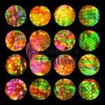 Folii de transfer, FST014 cu, Dantela Gold Holografica, set 16 bucati
